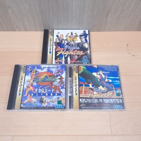 Sega Saturn Console Bundle w/ 2 Controllers 8 Games Tested Japan White HST-3220
