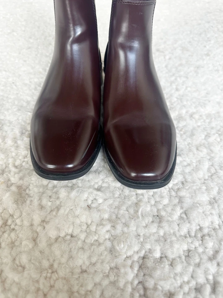 Botas de montar Zara altas de charol negro talla 38 Foto 4 de 4