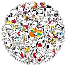 Snoopy Stickers Peanuts 20 Pack Random Assortment Waterproof Large 2 Inch Plus