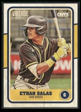 Ethan Salas 2025 Onyx Vintage RC Prospect Rookie Padres