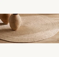 Handwoven from natural jute Finished with hemmed edges Artisan crafted from jute