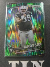 2025 Panini Prizm Warren Sapp Green Flash #212 Oakland Raiders NFL