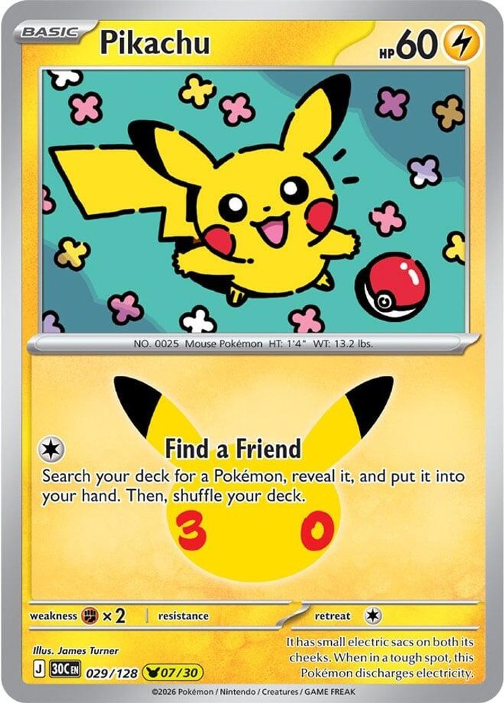 Pikachu Holofoil [30C - 029/128] NM