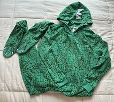 Komar Kids Green Dinasour One Peice Boys Size Large Pajamas