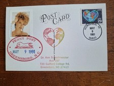 Love Globe 1991  #2535 FDC Penny Local Post ACE 187 Artist Card