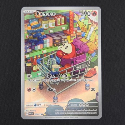 Pokemon TCG Karte Fuecoco 2011/193 Paldea Evolved Illustration Rare - NM
