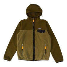 Patagonia Synchilla Fleece Mens S Green Snap T Hoody Hoodie Jacket Outdoor Hikin