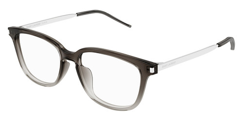 Saint Laurent SL Eyeglasses Unisex Gray/Silver 004 54mm New 100% Authentic - Picture 2 of 8