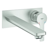 Grohe Lineare 2-Loch Waschtischbatterie, Wandmontage, Ausladung 207Mm, 23444DC1,