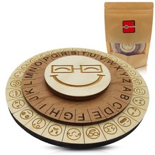 Smiley Face Cipher Wheel - 4.4 inches in diameter, 0.75 height
