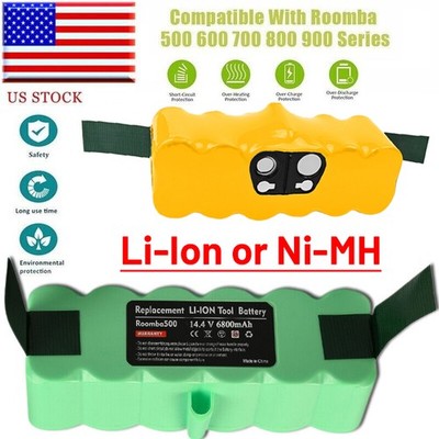 5.0Ah 6.8Ah Battery For iRobot Roomba 500 600 700 800 595 620 630 650 660 790 