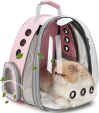 Cat Carrier Backpack, Expandable Bubble Pet Carrier for Cats and Small Dogs, Air