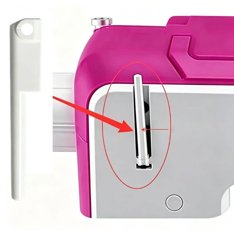 Slottd Thread Pin Sewing Machine Thread Spool Pin Support Part with Round Mounting Holes ...