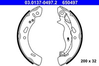 Bremsbackensatz ATE 03.0137-0497.2 FüR Ford Fiesta KA UK CCN CB1 FK 6 Van 3 TK