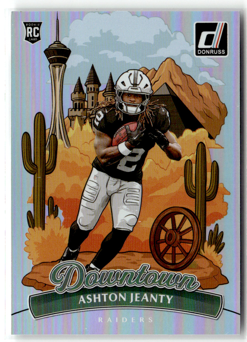 2025 Panini Donruss Ashton Jeanty Downtown SSP #11 Normal Size Case Hit