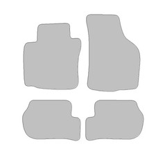 Fußmatten passend für VW Jetta V Typ 1K2 (Baujahr 2004 - 2010), Dura graphit