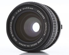 Exc 5 Minolta MC W.Rokkor-HG 35mm f/2.8 Wide Angle MF Lens for MC MD SR Mount