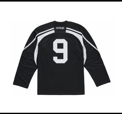 Sz L - Supreme x The Misfits Hockey Jersey (Black) New *IN HAND