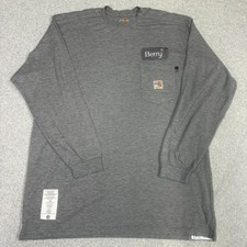 Carhartt FR Shirt Mens XL Gray Long Sleeve Flame Resistant CAT 2 NFPA 2112