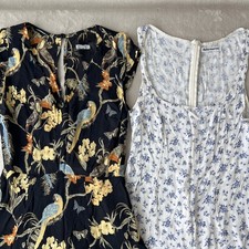 Lot of 2 REFORMATION Mini Dress Size 2 & 4 Floral Tropical Tucan Sundress Resort