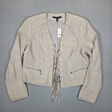 New White House Black Market Leather Jacket W...