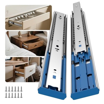 goldenwarm Soft Close Heavy Duty Drawer Slides 16 Inch, 4 Pairs 100lb Load Ca...