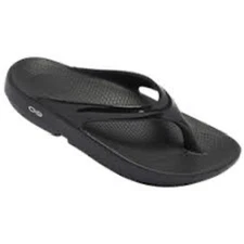OOFOS OOlala Black Flip Flop - Women's Size 10