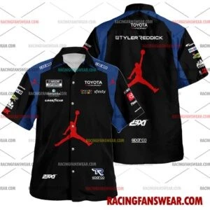 Tyler Reddick Nascar Racing 2026 Apparel Clothes Hawaiian Polo Shirts
