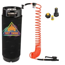2.5 or 5 Gallon Window Tint Mounting Solution Sprayer Tank + 25ft Recoil Hose