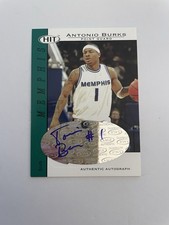 2004 SAGE Hit Authentic Auto Antonio Burks #A19 Rookie Auto RC Basketball Card. rookie card picture