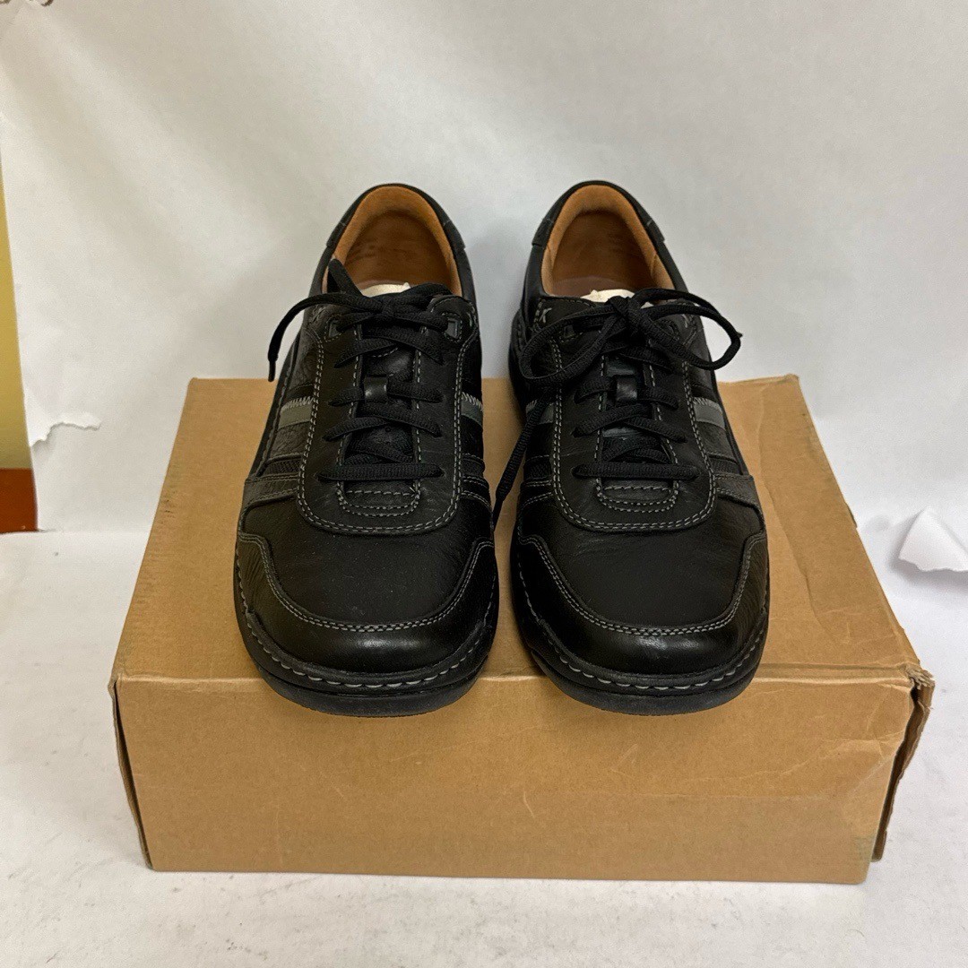 SAOLA Scarpe Clarks Mover in pelle da uomo taglia 10 5 nere stringate suola comoda casual