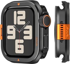 Metal Bumper Case for Apple Watch Series 6/5/4/SE 44mm Rugged Shockproof Protect