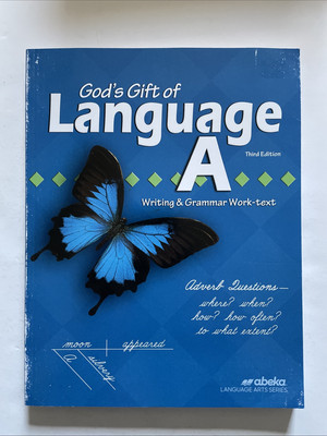 Abeka God's Gift of Language A 3rd Edition Workbook Grade 4 Like New 98752010
