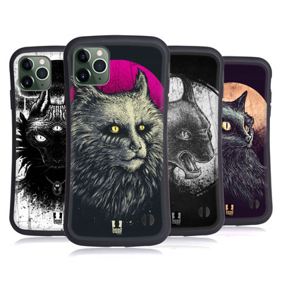 HEAD CASE DESIGNS GOTH KATZE HYBRID HÜLLE HUELLE FÜR APPLE iPHONES HANDYS