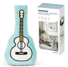 Baby Crib Vibrating Soother Guitar Plush 3 Modes 5 Sounds USB-C Rechargeable