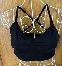 Old Navy Blk Cami Top Seamless Active Wear New Sz Med. Convertible Strap