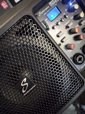 Studiomaster LiveSys5S 150 Watt Powered Spot Monitor. With Mic Stand Mount. New