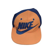 Nike True Hat Youth Snapback Swoosh Blue Flat-bill Adjustable Snapback Cap
