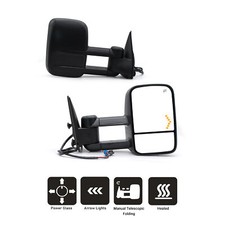 Tow Mirrors For 2004 2005 2006 Chevy Silverado 1500 2500 Power Heated Arrow Tow Mirrors For 2004 2005 2006 Chevy Silverado 1500 2500 Power Heated Arrow