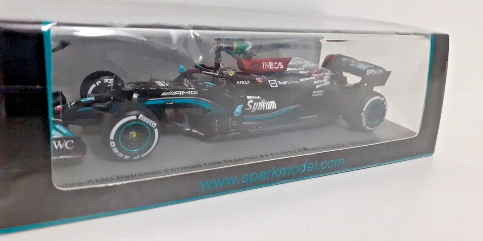 SPARK 1:43 MODELLINO AUTO FORMULA 1 F1 MERCEDES AMG W12 HAMILTON GP BRASILE 2021 - Immagine 3 di 4
