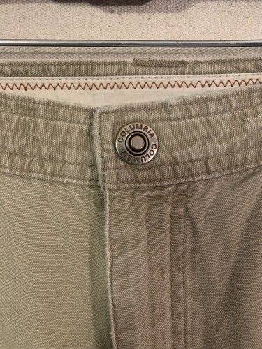 Columbia Pants Mens 34 Beige Baggy Straight Y2K Omni Shield Outdoor Protection * - Picture 4 of 12