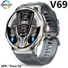 1.85 Inch Call Smart Watch Sports Fitness Tracker Heart Monitor For Android ISO