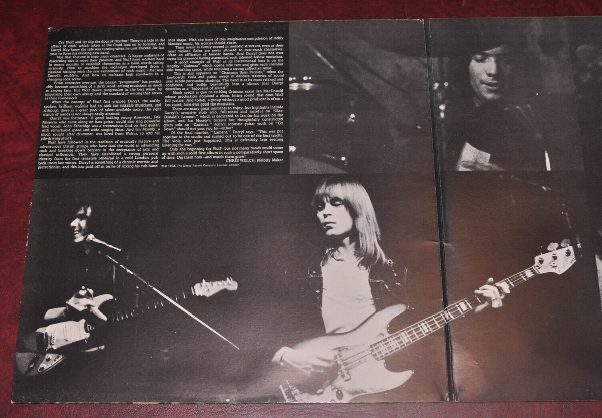 Darryl Way's Wolf - Canis Lupus, Deram 1973 original UK pressing