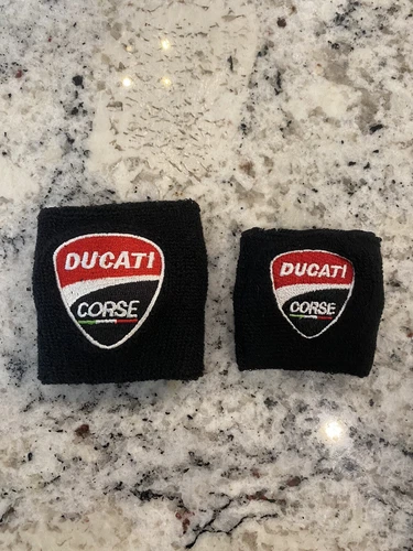2x For Ducati Panigale Monster Brake Reservoir Sock Cover Clutch Reservoir Cover - Picture 6 of 12