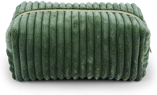 ✨Corduroy Cosmetic Bag Makeup Bag Toiletry Small Travel Makeup COLOR OPTIONS - Picture 8 of 14