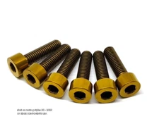 Bronze KASH Cap Titanium Stem Bolts For Industry Nine I9 A318 A35 M5x18 6 Bolts