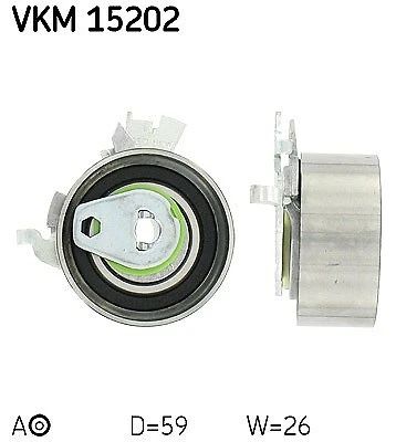 SKF Spannrolle, Zahnriemen Unten u.a. für CHEVROLET, DAEWOO, LADA, OPEL - Bild 1 von 1
