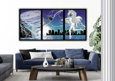 Goddess (Tilex3) - Pop Art FRAMED LGBTQ Wall Decor, Super Hero, Marvel, Powerful