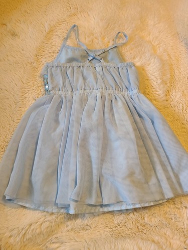 Blue Cat And Jack Girls Size XS 4-5 Tulle Sequin Sleevless Dress - Picture 3 of 3