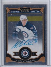  2015-16 O-Pee-Chee Platinum #173 Nikolaj Ehlers RC AUTO - Winnipeg Jets (B)